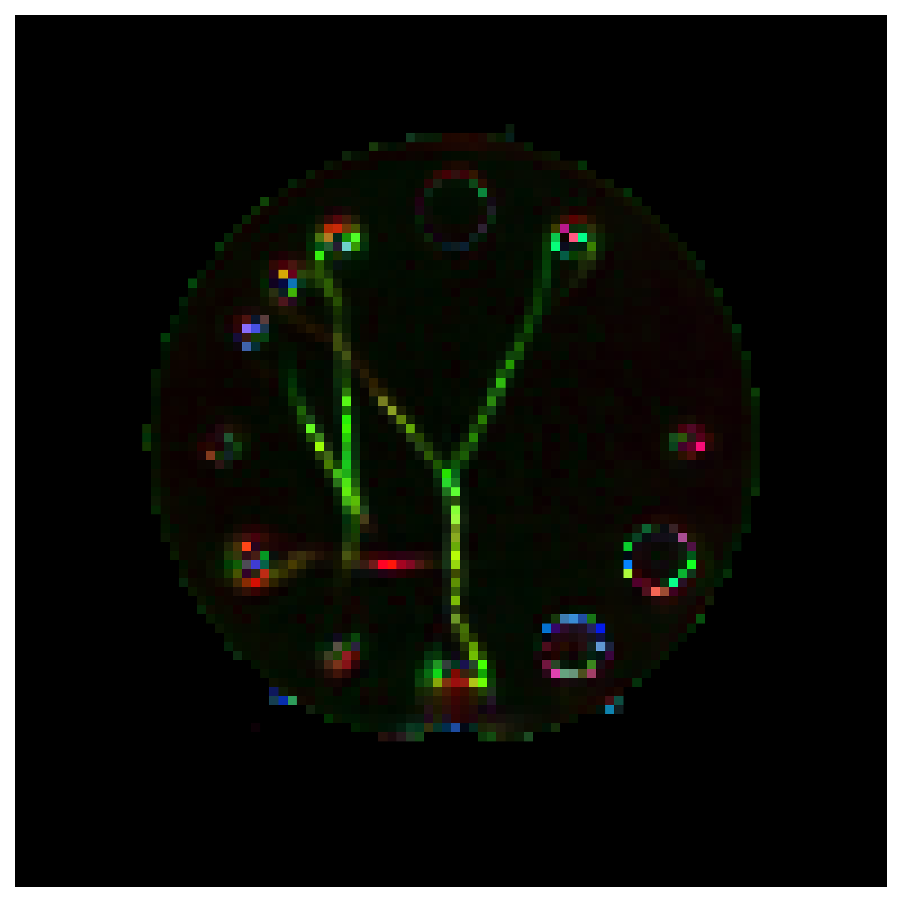 FA map with colour coded directions